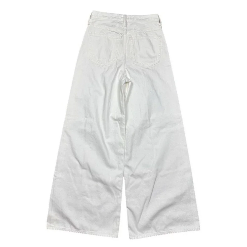 NWT J. Crew Women's High-Rise‎ Superwide-Leg Jeans White Size 24 Preppy